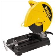 Chop saw with metal cutoff blade for aluminum tube cutting