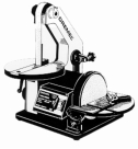 Dremel belt sander used for shaping aluminum parts